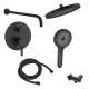 SMAPRK1610H-2-MB Astra Two Function Round ADA Pressure Balance With Hand Shower Set, Matte Black