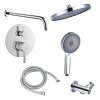 SMAPRK1610H-2-PC Astra Two Function Round ADA Pressure Balance With Hand Shower Set, Polished Chrome