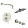 SMAPRK1610T-2-BN Astra Two Function Round ADA Pressure Balance Shower And Tub Set, Brushed Nickel