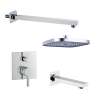 SMAPSK1610T-2-PC Astra Two Function Square ADA Pressure Balance Shower And Tub Set, Polished Chrome