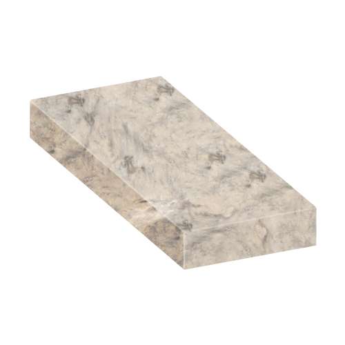 SMASB3012-49 30-in x 12-in x 4-in Solid Surface Adjustable Shower Bench, Creme