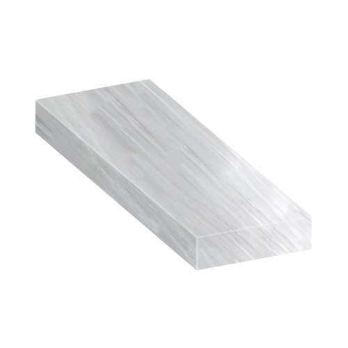 SMASB3612-186 36-in x 12-in x 4-in Solid Surface Adjustable Shower Bench, Icebery Grey