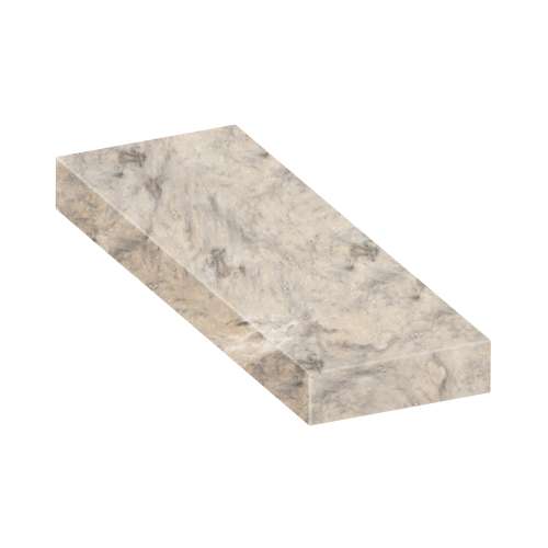 SMASB3612-49 36-in x 12-in x 4-in Solid Surface Adjustable Shower Bench, Creme