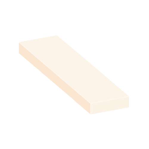 SMASB4812-02 48-in x 12-in x 4-in Solid Surface Adjustable Shower Bench, Cameo/Biscuit