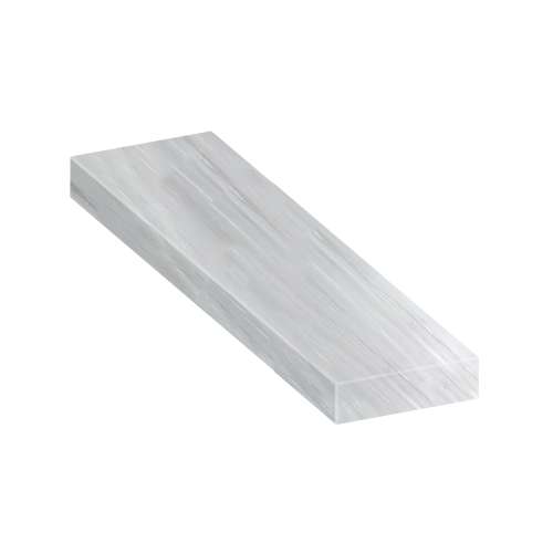 SMASB4812-186 48-in x 12-in x 4-in Solid Surface Adjustable Shower Bench, Icebery Grey