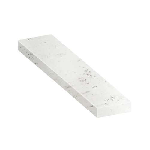SMASB6012-47 60-in x 12-in x 4-in Solid Surface Adjustable Shower Bench, Carrara