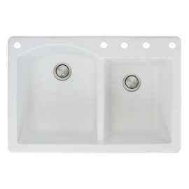 Adagio Granite 33-in Drop-in Kitchen Sink - SMATDD3322-BACDE