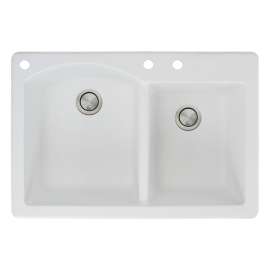 Adagio Granite 33-in Drop-in Kitchen Sink - SMATDD3322-BAC