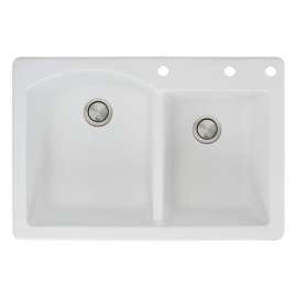 Adagio Granite 33-in Drop-in Kitchen Sink - SMATDD3322-BDE