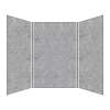 SMBWK604896-73 BelAir 60-In X 48-In X 96-In Glue To Wall 3-Piece Shower Wall Kit, Fossil