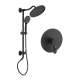 SMCPRK95H-1-MB Centro One Function Pressure Balance With Hand Shower On Bar Set, Matte Black