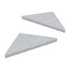 SMCSB99PR-71 9-in x 9-in x 1-in Solid Surface Corner Shelf With Brackets (Set of 2), Sedimentary