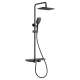 SMCTSS-MB Selene Three Function Thermostatic With Hand Shower And Shelf Shower Set, Matte Black