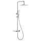 SMCTSS-PC Selene Three Function Thermostatic With Hand Shower And Shelf Shower Set, Polished Chrome