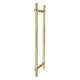 SMDH-BND-D-BK-CB Barrington 20-in Barn/Pivot Shower Door Knurled Double Sided Handles, Champagne Bronze