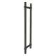 SMDH-BND-D-BK-MB Barrington 20-in Barn/Pivot Shower Door Knurled Double Sided Handles, Matte Black