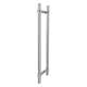 SMDH-BND-D-BP-PC Barrington 20-in Barn/Pivot Shower Door Plain Double Sided Handles, Polished Chrome