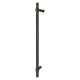 SMDH-BND-K-BK-MB Barrington 20-in Barn/Pivot Shower Door Knurled Handle And Knob, Matte Black
