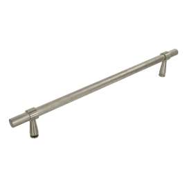 SMDH-BPD-BK-M Barrington 20-in By-Pass Shower Door Knurled Handles (Pair), Brushed Stainless
