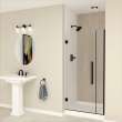 SMEHTB355297610C-T-MB Ethan 35.5-in W x 76-in H Hinged Shower Door in Matte Black with Clear Glass