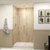 SMEHTB485307610C-T-CB Ethan 48.5-in W x 76-in H Hinged Shower Door in Champagne Bronze with Clear Glass