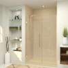 SMEHTB545307610C-BK-CB Ethan 54.5-in W x 76-in H Hinged Shower Door in Champagne Bronze with Clear Glass