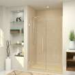 SMEHTB54307610C-T-CB Ethan 54-in W x 76-in H Hinged Shower Door in Champagne Bronze with Clear Glass