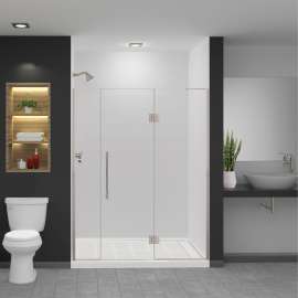 Ethan 62-in W x 76-in H Hinged Shower Door