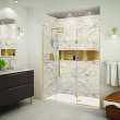 SMEHTF66247610C-T-CB Ethan 66-in W x 76-in H Hinged Shower Door in Champagne Bronze with Clear Glass