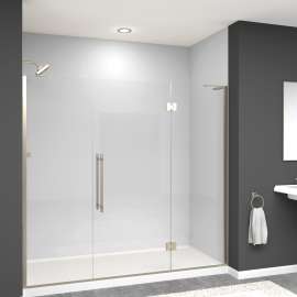Ethan 76.5-in W x 76-in H Hinged Shower Door