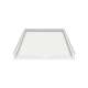 SMFTA3938C-01 40-in x 38-in Solid Surface Barrier Free ADA Shower Base With Trench Drain, White