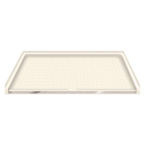 SMFTA6338C-02 64-in x 38-in Solid Surface Barrier Free ADA Shower Base With Trench Drain, Cameo