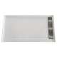 SMFSC6034R-01 60-in x 34-in Cast Solid Surface Commercial Shower Base With Right Hand Drain, White
