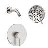 SMGPRK65-1-BN Greyson Single Function Round ADA Pressure Balance Shower Set, Brushed Nickel