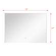 SMLME3524 Eclipse 35-in x 24-in LED-Front Lit Contemporary Mirror With Touch Sensor