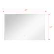 SMLME4724 Eclipse 47-in x 24-in LED-Front Lit Contemporary Mirror With Touch Sensor