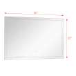 SMLMF3522 Fargo 35-in x 22-in LED-Backlit Contemporary Mirror With Touch Sensor