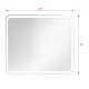 SMLMG3028 Griffin 30-in x 28-in LED-Front Lit Contemporary Mirror With Touch Sensor