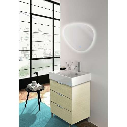 SMLMH2623R Hayden 26-in x 23-in LED-Backlit Right Contemporary Mirror With Touch Sensor