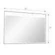 SMLMT3924 Toldeo 39-in x 24-in LED-Backlit Contemporary Mirror With Touch Sensor