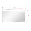 SMLMT5524 Toldeo 55-in x 24-in LED-Backlit Contemporary Mirror With Touch Sensor