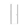 SMLSD247006C-BS Lydia 24-in x 70-in Pivot Shower Door With 1/4-in Clear Glass And Double-Sided Knobs, Brushed Stainless