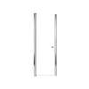 SMLSD247006C-PC Lydia 24-in x 70-in Pivot Shower Door With 1/4-in Clear Glass And Double-Sided Knobs, Polished Chrome