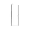 SMLSD267006C-BS Lydia 26-in x 70-in Pivot Shower Door With 1/4-in Clear Glass And Double-Sided Knobs, Brushed Stainless