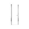 SMLSD267006C-PC Lydia 26-in x 70-in Pivot Shower Door With 1/4-in Clear Glass And Double-Sided Knobs, Polished Chrome