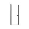 SMLSD287006C-MB Lydia 28-in x 70-in Pivot Shower Door With 1/4-in Clear Glass And Double-Sided Knobs, Matte Black