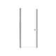 SMLSD307006C-BS Lydia 30-in x 70-in Pivot Shower Door With 1/4-in Clear Glass And Double-Sided Knobs, Brushed Stainless