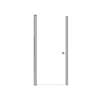 SMLSD317006C-BS Lydia 31-in x 70-in Pivot Shower Door With 1/4-in Clear Glass And Double-Sided Knobs, Brushed Stainless