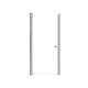 SMLSD317006C-BS Lydia 31-in x 70-in Pivot Shower Door With 1/4-in Clear Glass And Double-Sided Knobs, Brushed Stainless