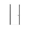 SMLSD327006C-MB Lydia 32-in x 70-in Pivot Shower Door With 1/4-in Clear Glass And Double-Sided Knobs, Matte Black